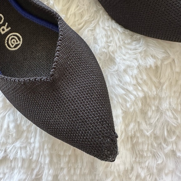Rothys The Point Black Solid Pointed Flats - Picture 3 of 7